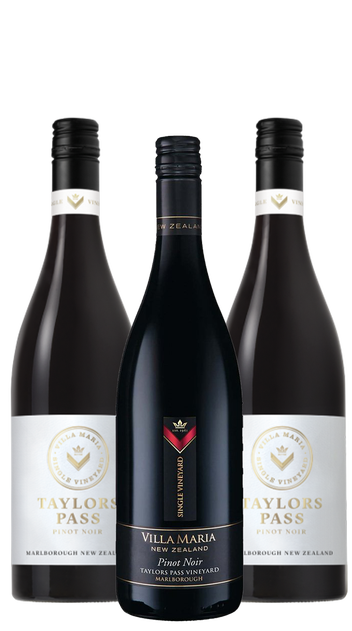 2018 Villa Maria Single Vineyard Taylors Pinot Noir Triple Pack